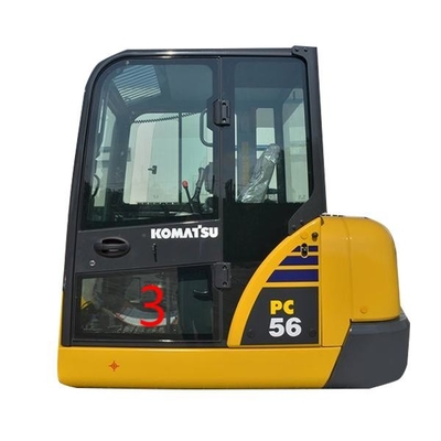 Un reemplazo más bajo de la ventana de la posición NO.3 de la puerta izquierda del vidrio del taxi del OEM KOMATSU PC6-7 PC56