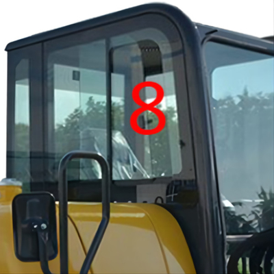 Posición lateral No.8 de Window Replacement Right del excavador de PC56-7 PC56 KOMATSU