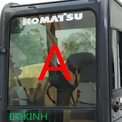 Parabrisas de cristal Front Tempered Glass del taxi de PC70-8 PC60-8 KOMATSU