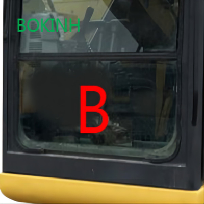 Vidrio moderado reemplazo de la posición B de PC70-8 Front Down Komatsu Excavator Glass