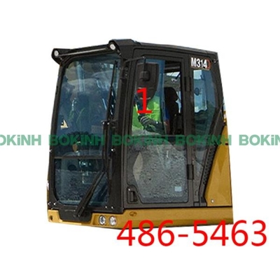 486-5463 la posición lateral inclinada izquierda NO.1 del vidrio del taxi de CATERPILLAR moderó el vidrio